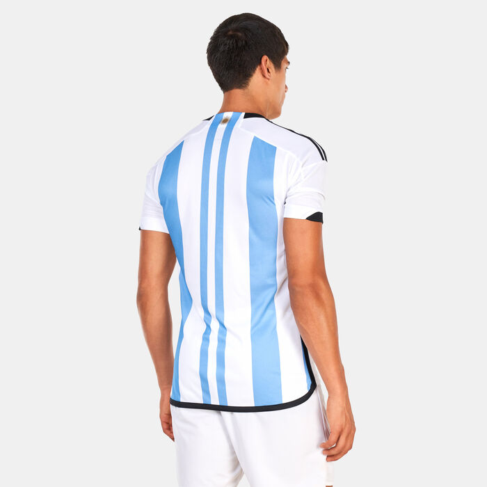 adidas Men's Argentina 22 Winners Home Jersey White adidas Men's Argentina 22 Winners Home Jersey White image number 1