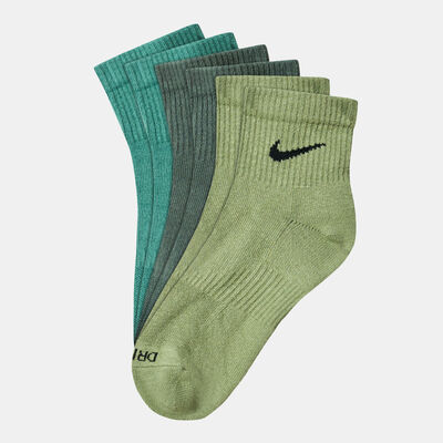 Nike Everyday Plus Cushioned Training Ankle Socks (3 Pairs) Green