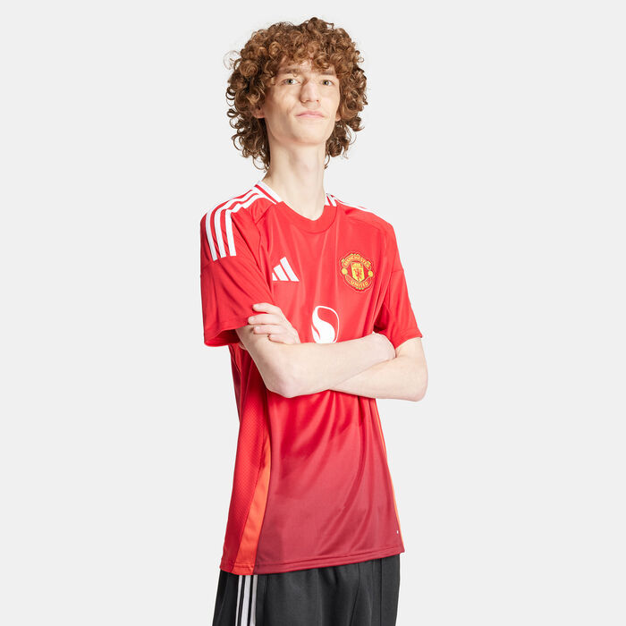 adidas Men's Manchester United 24/25 Home Replica Football Jersey Red image number 1