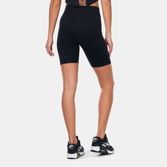 Nike Women's Sportswear Classic High-Waisted Biker Shorts Black image number 1