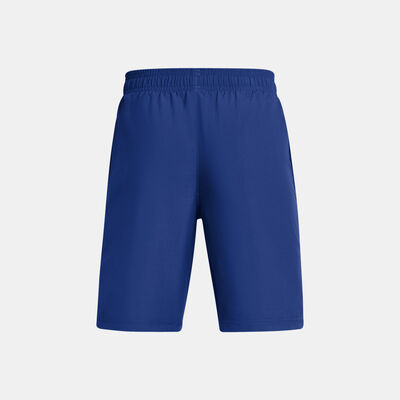 Under Armour Kids' UA Tech Woven Wordmark Shorts Blue