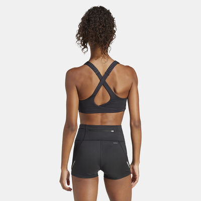 adidas Women's FastImpact Luxe Run High-Support Running Sports Bra Black