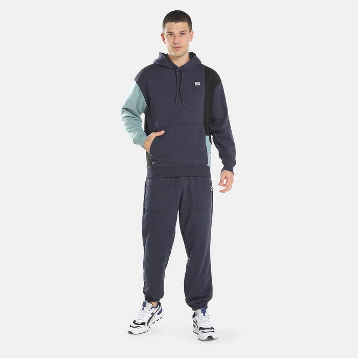 PUMA Men's Downtown Colorblock Hoodie Blue PUMA Men's Downtown Colorblock Hoodie Blue image number 2