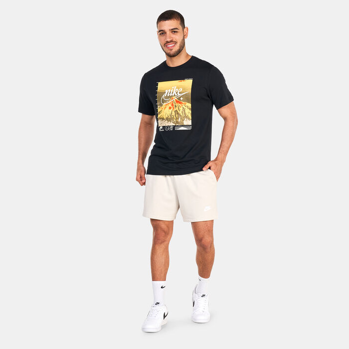 Nike Men's Club Fleece Flow Shorts Ivory Nike Men's Club Fleece Flow Shorts Ivory image number 2