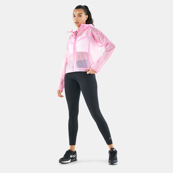 Nike Women's Sportswear Windrunner Transparent Jacket Pink Nike Women's Sportswear Windrunner Transparent Jacket Pink image number 2