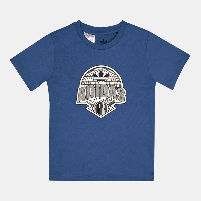 adidas Originals Kids' Graphic T-Shirt Blue adidas Originals Kids' Graphic T-Shirt Blue image number 0