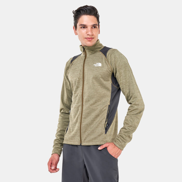 The North Face Men's Athletic Outdoor Full-Zip Midlayer Jacket Green The North Face Men's Athletic Outdoor Full-Zip Midlayer Jacket Green image number 0