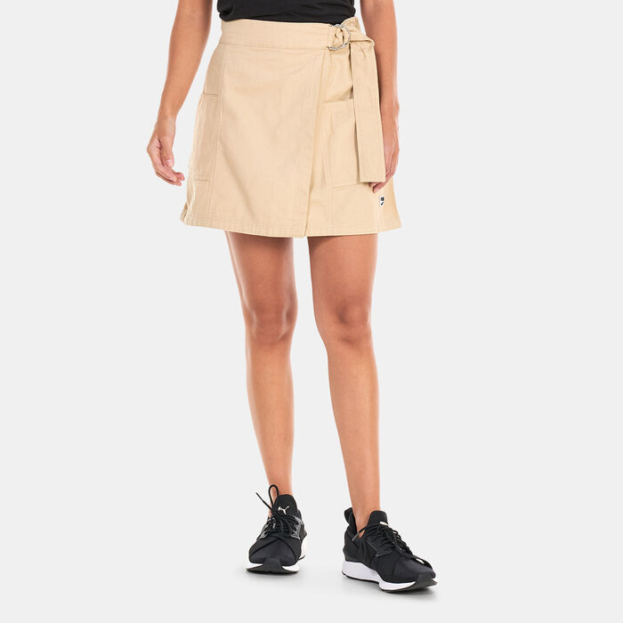 PUMA Women's Downtown Skirt Beige PUMA Women's Downtown Skirt Beige image number 0