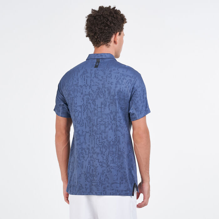 Nike Golf Men's Golf Dri-FIT ADV Tiger Woods Polo Shirt Blue Nike Golf Men's Golf Dri-FIT ADV Tiger Woods Polo Shirt Blue image number 1
