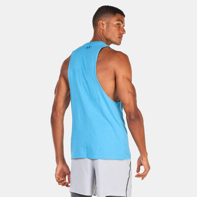 Under Armour Men's Project Rock Brahma Bull Tank Top Blue Under Armour Men's Project Rock Brahma Bull Tank Top Blue