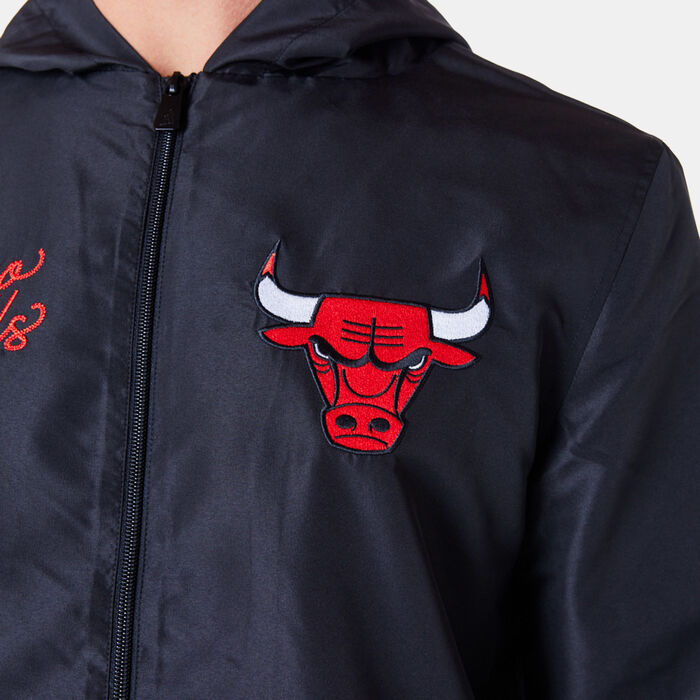 New Era Men's NBA Chicago Bulls Graphic Full-Zip Hoodie Black image number 6