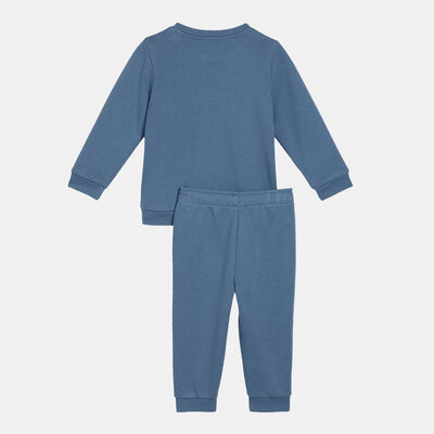 PUMA Kids' Essential+ Sweatshirt and Joggers Set Blue