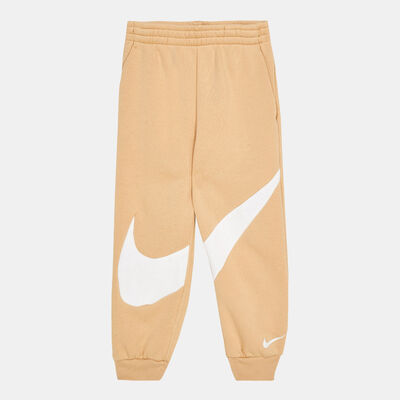 Nike Kids' Swoosh Essential Joggers Brown