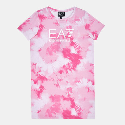 EA7 Emporio Armani Kids' Graphic Series T-Shirt Pink