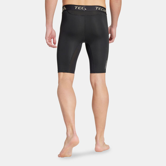 adidas Men's Techfit Training Compression Shorts Black image number 1
