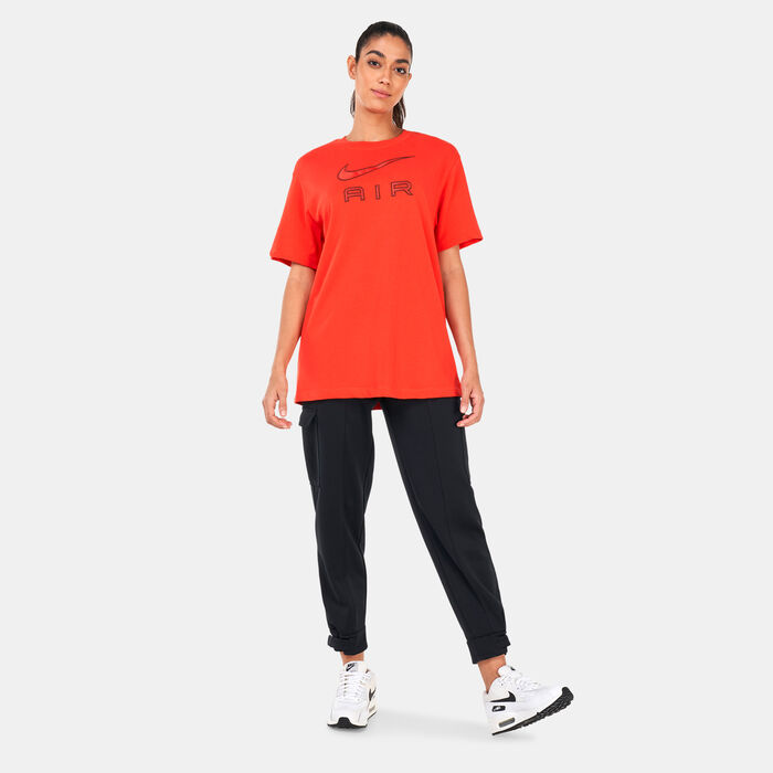 Nike Women's Air Sportswar T-Shirt Red Nike Women's Air Sportswar T-Shirt Red image number 2