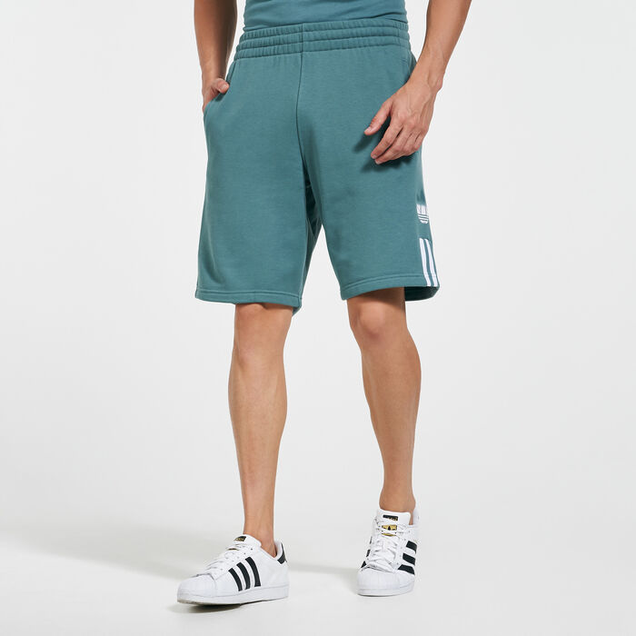 adidas Originals Men's Adicolor 3D Trefoil Ombré Shorts Green adidas Originals Men's Adicolor 3D Trefoil Ombré Shorts Green image number 0
