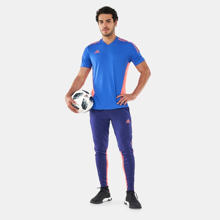 adidas Men's Condivo 22 Football Jersey Blue adidas Men's Condivo 22 Football Jersey Blue image number 2