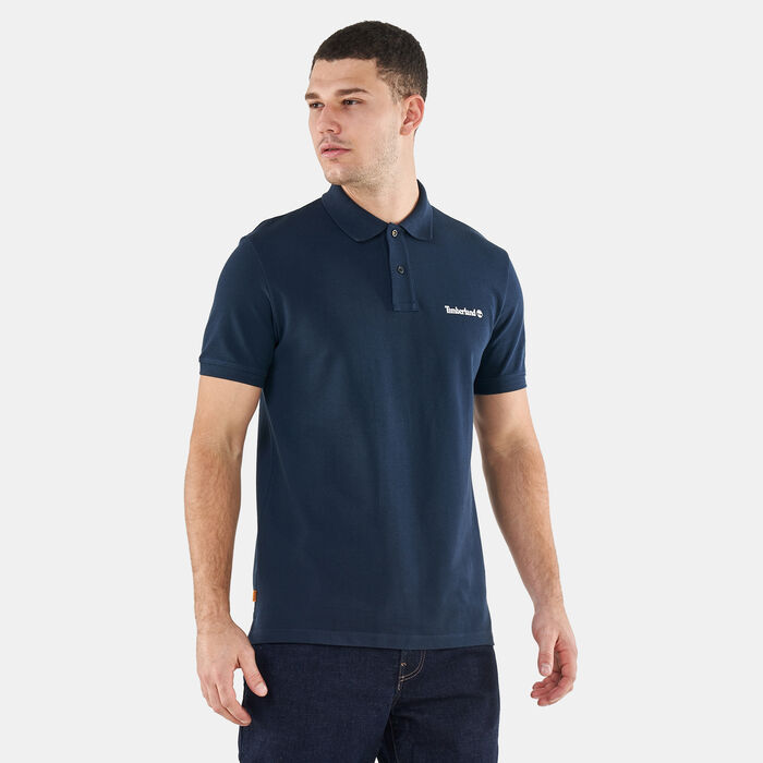 Timberland Men's Small Logo Polo Shirt Blue image number 0
