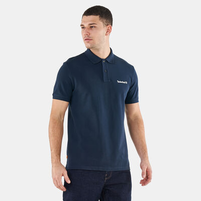 Timberland Men's Small Logo Polo Shirt Blue Timberland Men's Small Logo Polo Shirt Blue