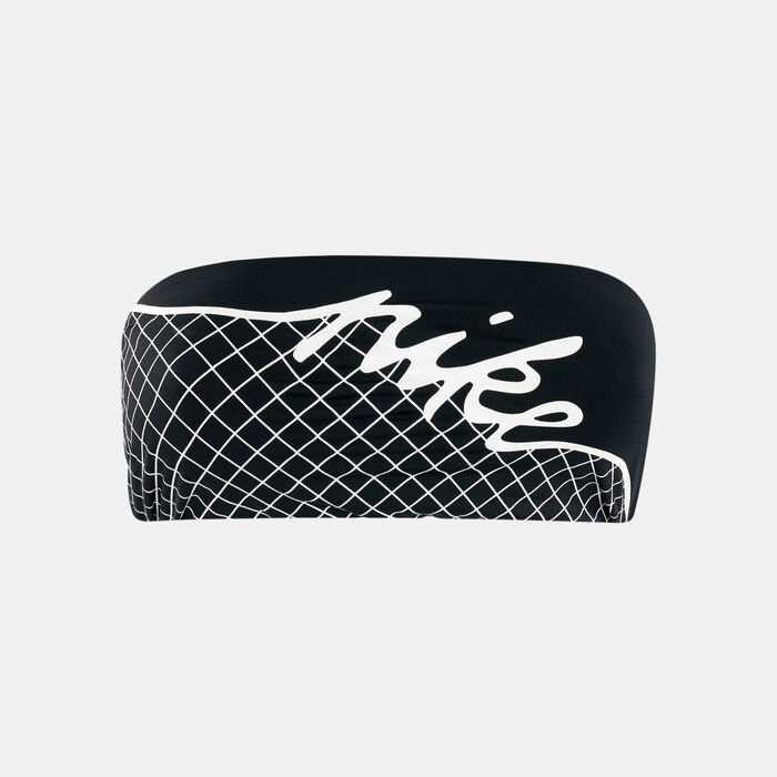 Nike Swim Women's Grid Bandeau Bikini Top Black image number 0