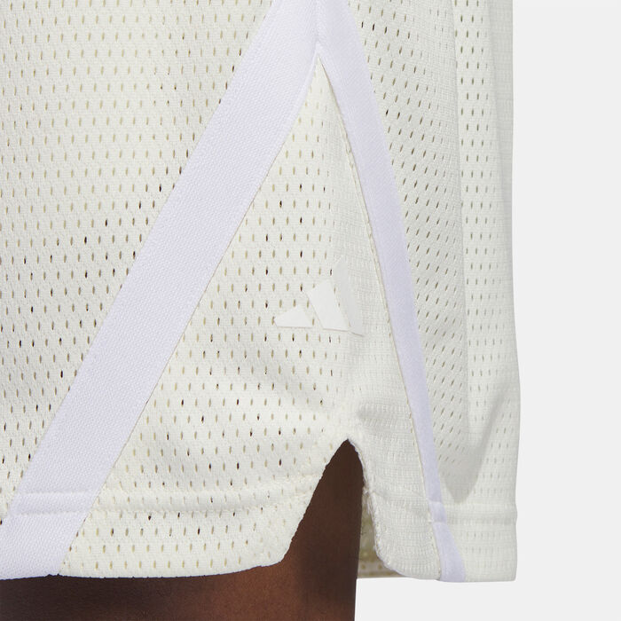 adidas Originals Men's Select Mesh Shorts White adidas Originals Men's Select Mesh Shorts White image number 4