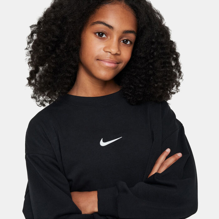 Nike Kids' Sportswear Dri-FIT Sweatshirt Black Nike Kids' Sportswear Dri-FIT Sweatshirt Black image number 3