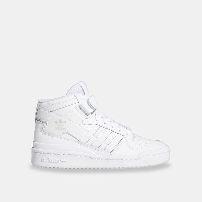 adidas Originals Kids' Forum Mid J Shoe White adidas Originals Kids' Forum Mid J Shoe White image number 0