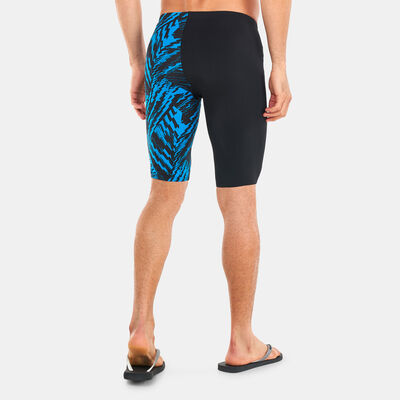 Speedo Men's Allover V-Cut Swimming Jammer Shorts Black