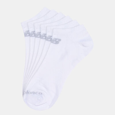 New Balance Performance Flat Knit No Show Socks (3 Pack) White