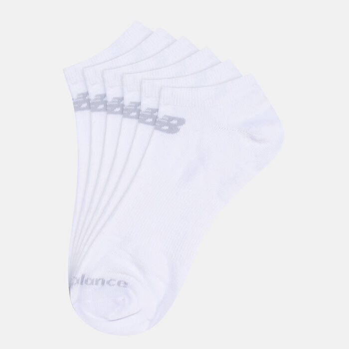 New Balance Performance Flat Knit No Show Socks (3 Pack) White New Balance Performance Flat Knit No Show Socks (3 Pack) White image number 0