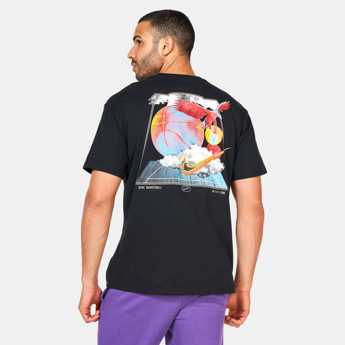 Nike Men's Max90 Swoosh Basketball T-Shirt Black Nike Men's Max90 Swoosh Basketball T-Shirt Black image number 1