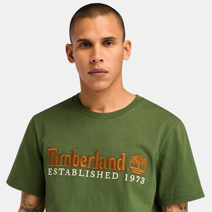 Timberland Men's Established 1973 Logo T-Shirt Green image number 3