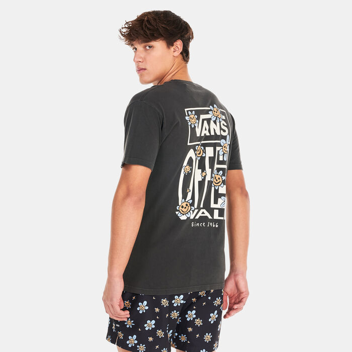 Vans Men's Trippy Grin Floral T-Shirt Black Vans Men's Trippy Grin Floral T-Shirt Black image number 0
