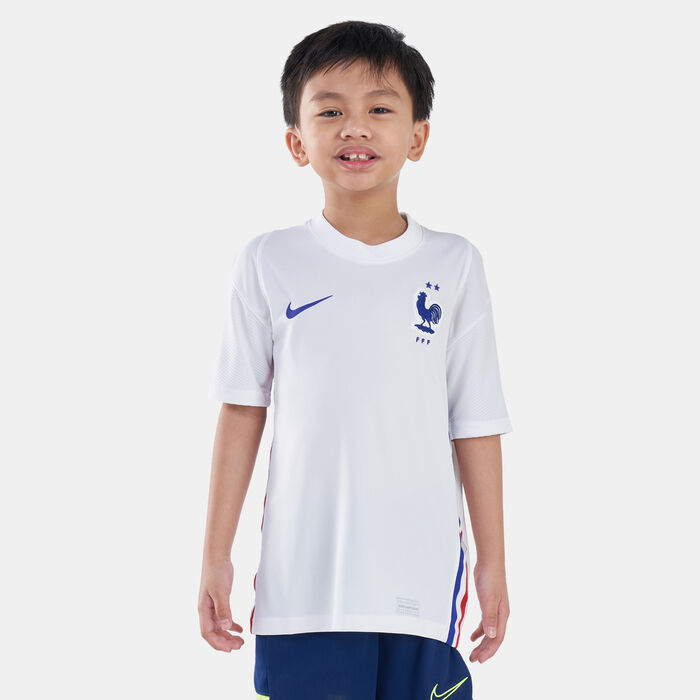 Nike Kids' France Stadium Away Jersey - 2020/21 (Older Kids) White Nike Kids' France Stadium Away Jersey - 2020/21 (Older Kids) White image number 0