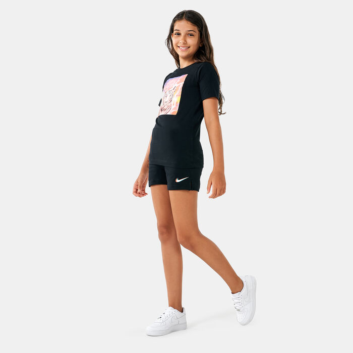 Nike Kids' Sportswear French Terry Shorts Black Nike Kids' Sportswear French Terry Shorts Black image number 2