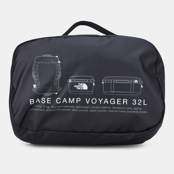 The North Face Base Camp Voyager Duffel Bag (32L) Black The North Face Base Camp Voyager Duffel Bag (32L) Black image number 4