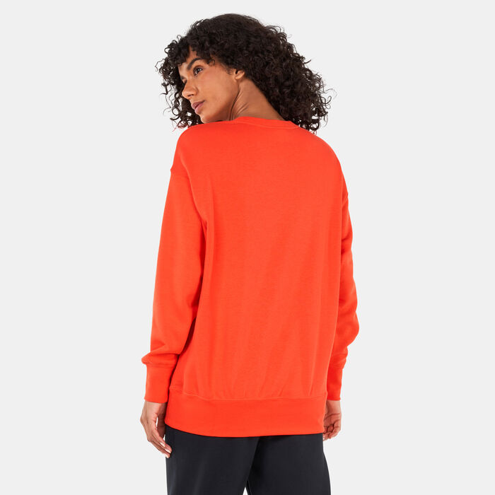 Nike Women's Sportswear Fleece Crew Sweatshirt Orange Nike Women's Sportswear Fleece Crew Sweatshirt Orange image number 1