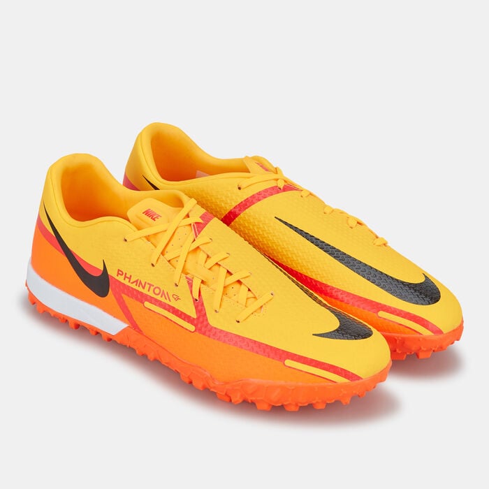 Nike Men's Phantom GT2 Academy Turf Ground Football Shoe Orange Nike Men's Phantom GT2 Academy Turf Ground Football Shoe Orange image number 2