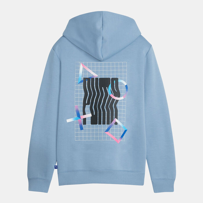 PUMA Kids' x PlayStation Graphic Hoodie Blue PUMA Kids' x PlayStation Graphic Hoodie Blue image number 1