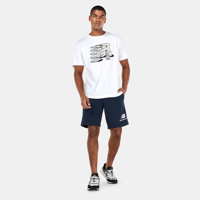 New Balance Men's Essentials Monumental Graphic T-Shirt White New Balance Men's Essentials Monumental Graphic T-Shirt White image number 2