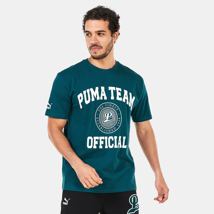 PUMA Men's Team Graphic T-Shirt Green PUMA Men's Team Graphic T-Shirt Green image number 0