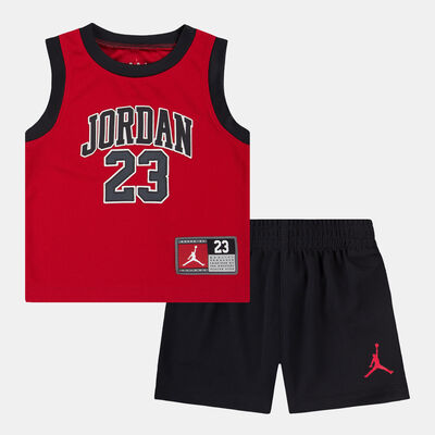 Jordan Kids' 23 Jersey and Shorts Set Red