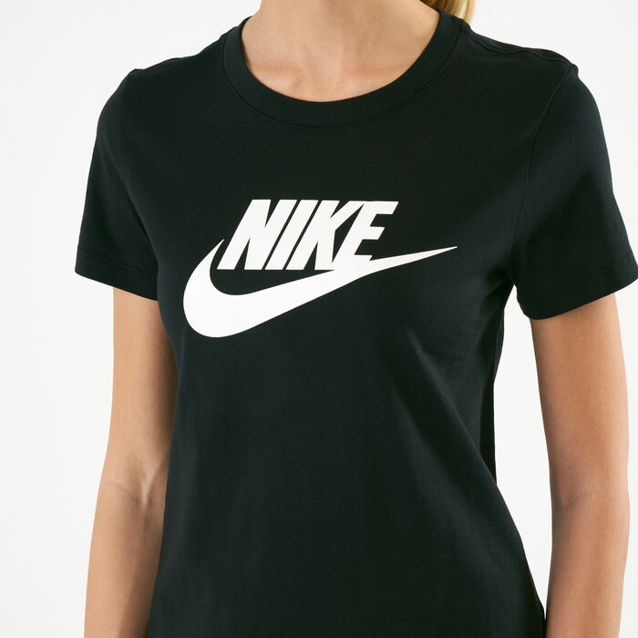 Nike Women's Sportswear Essential T-Shirt Black Nike Women's Sportswear Essential T-Shirt Black image number 3