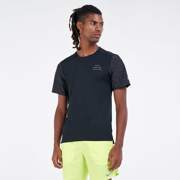 Nike Men's Rise 365 Run T-Shirt Black image number 0