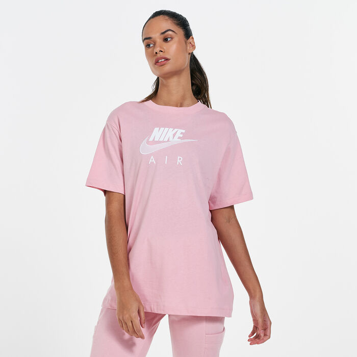 Nike Women's Air Boyfriend T-Shirt Pink Nike Women's Air Boyfriend T-Shirt Pink image number 0