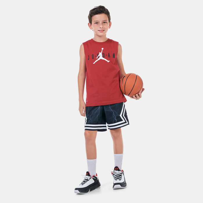 Jordan Kids' Jumpman Basketball Tank Top (Older Kids) Red Jordan Kids' Jumpman Basketball Tank Top (Older Kids) Red image number 2