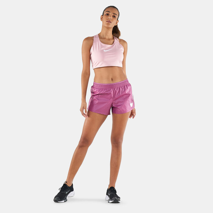 Nike Women's Swoosh Running Shorts Pink image number 2