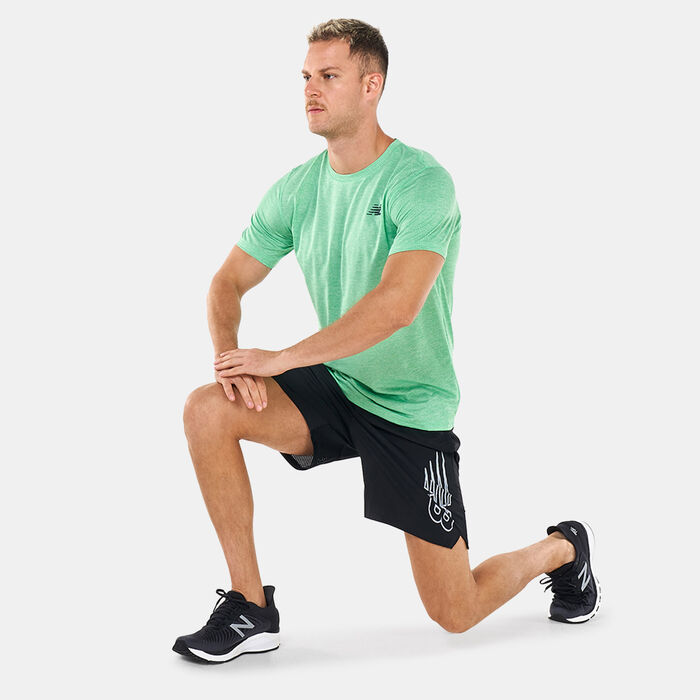 New Balance Men's Fast Flight 7-Inch Shorts Black image number 2