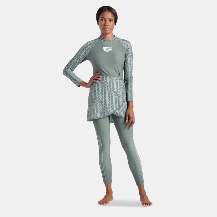 Arena Women's Modesty Swimming Leggings Multi Arena Women's Modesty Swimming Leggings Multi image number 2